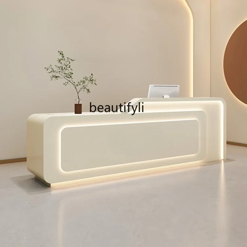 

Beauty Salon Bar Training Institution Cashier Desk Paint Front Desk Clinic Dental Reception Desk