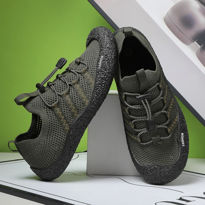 

New Unisex Wider Shoes Breathable Mesh Men Barefoot Wide-toed Shoes Brand Flats Soft Zero Drop Sole Wider Toe Sneakes Large Size