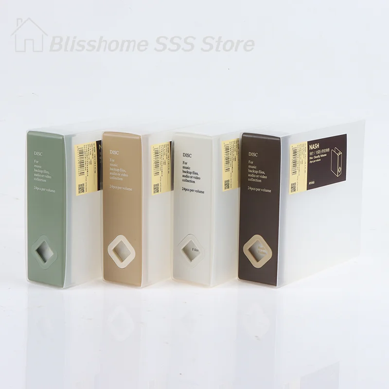 【S】24 Disc CD DVD Organizer Holder Storage Case Hard Album Capacity Box Portableprotective durable  for daily application