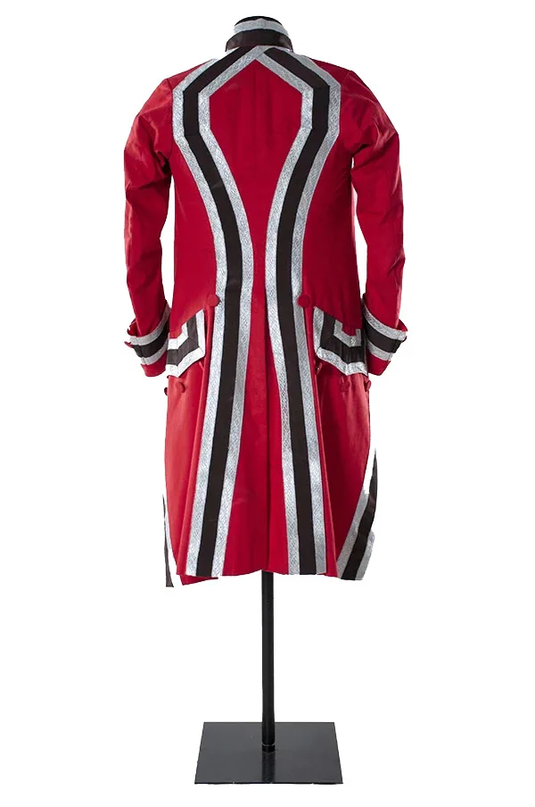 Men’s Rococo Red Frock Jacket Cosume 18th Century Rococo Noble Dress Jacket King Prince Theater Costume Custom Made