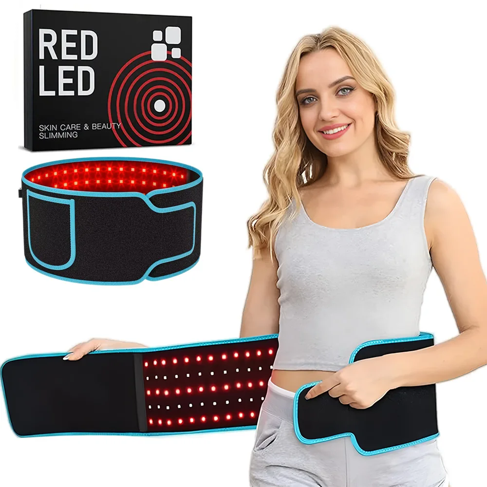 Red ＆Infrared Light Therapy Belt 850nm 660nm LED Beauty Devices fo Wrap Burn Fat Face Wrap Slimming Waist Heat Pad Full Body