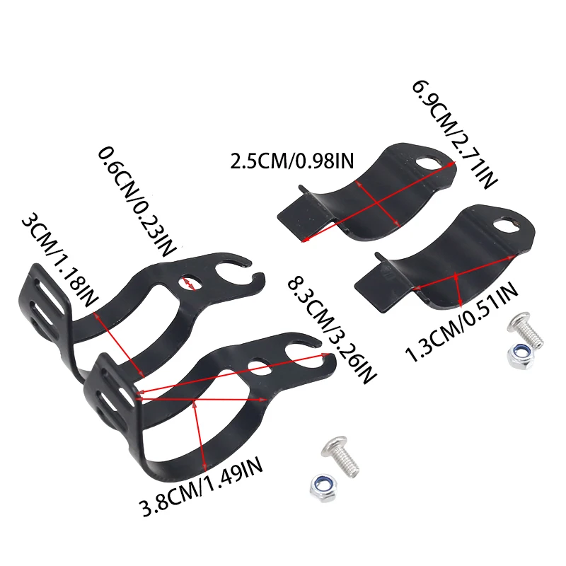 Brand New 2pcs Motorcycle Mount Turn Signal Bracket Flasher Bracket Blinker Indicators Holder Fork Mount Clamp for ATV / Scoote