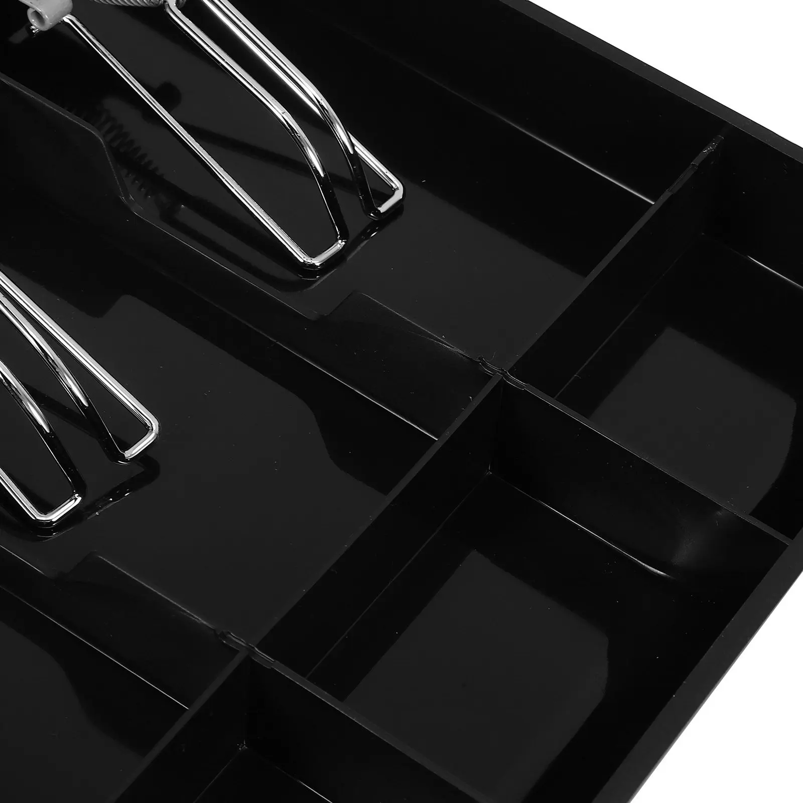 Cash Drawer Compartment for Small Businesses Grids Insert Register Tray Compact Shop Shops