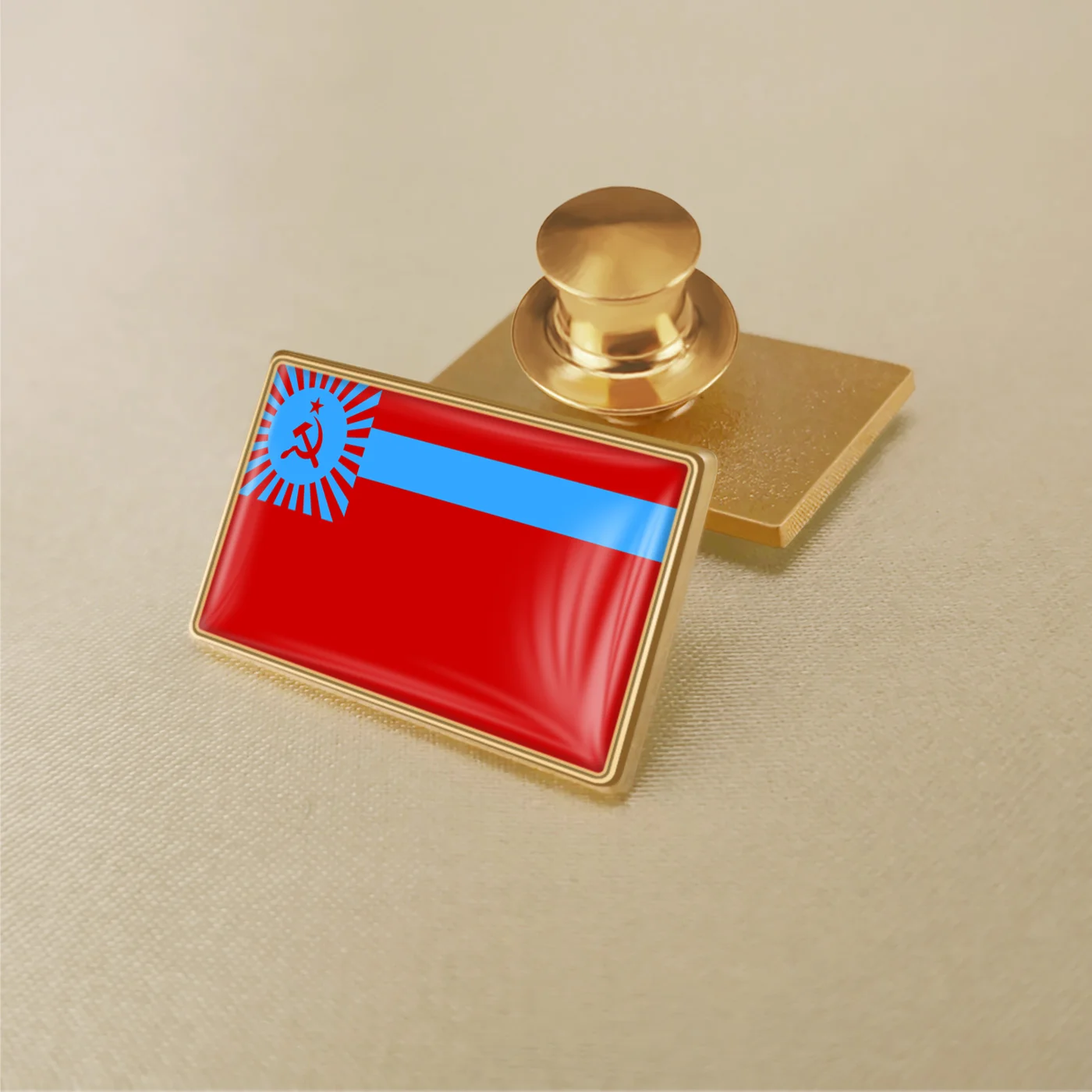 Georgian Soviet Socialist Republic Flag Lapel Pins Badges