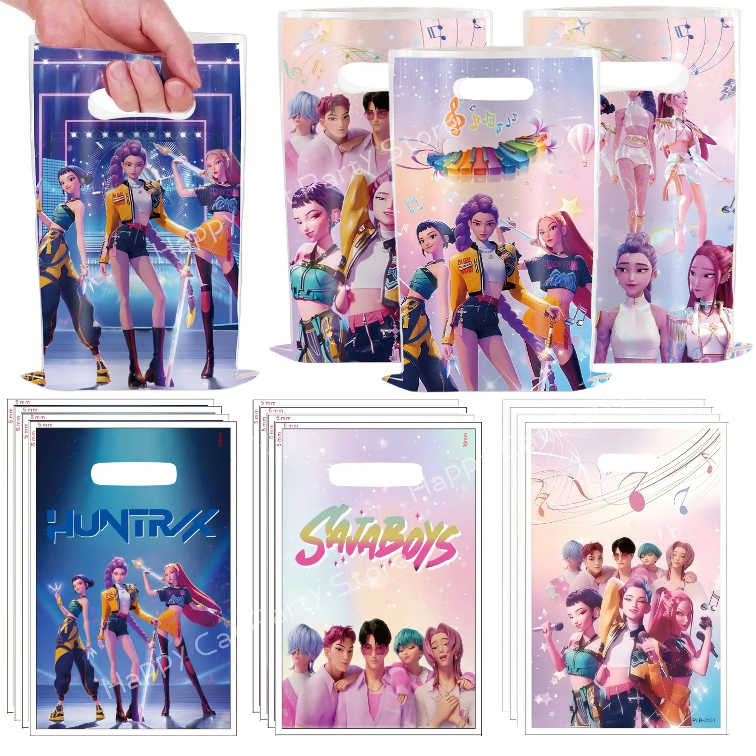 

Demon Hunters Gift Bag Party Bags Goodie Bag k pop hunter Candy bags Loot Bag Packaging Surprise Bags Kids Party Favors Supplies