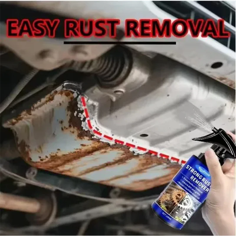 KineShine Automotive Car Rust Remover Spray Clean Metal Iron Quickly Auto Exhaust Pipe Rust Derusting Spray Stain Removal Agent