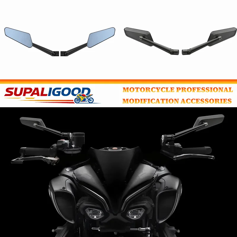 Motorcycle Aluminium Wind Wing Adjustable Rotating Rearview Mirror For YAMHA MT-03 M-07 MT-09 SP MT-10 2013-2026
