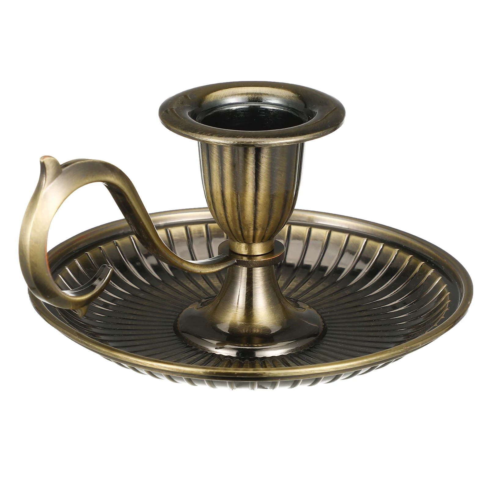 

European Style Metal Taper Holder Retro Stand Decorative Desktop Tabletop Centerpiece Candlelight Base for Living Room