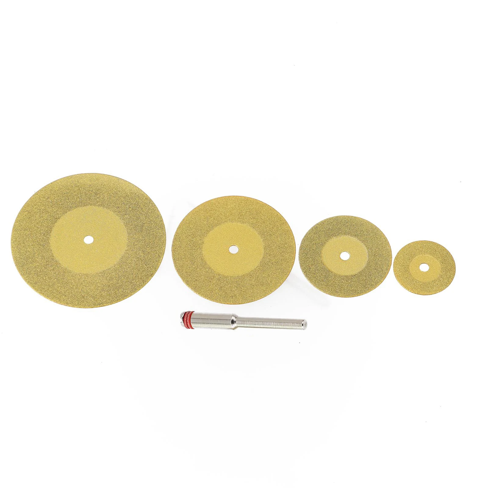 5pcs For Mini Emery Cutting Disc for Rotary Tools with 3mm Shank TiN Coated Blade for Cutting Various Hard and Brittle Materials