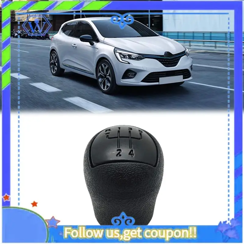 M46K-أسود 5 سرعة ذراع السرعة عصا التحول المقبض والعتاد شيفتر المقبض رئيس لرينو كليو كانجو 2006-2008