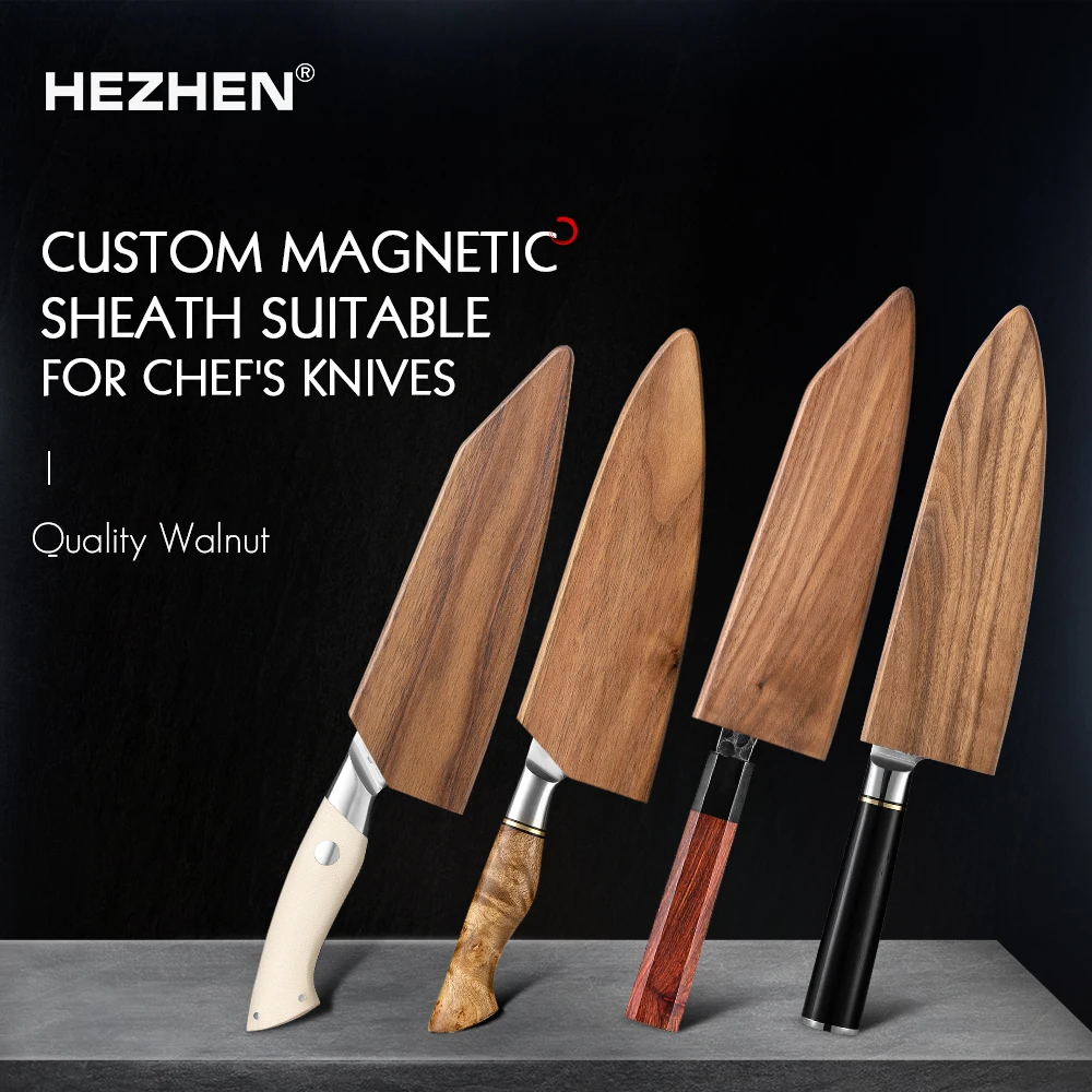 HEZHEN Wooden Sheath Good Quality Walnut Wood Knife Cover for HEZHEN Chef Knife This Is Sheath No Knife