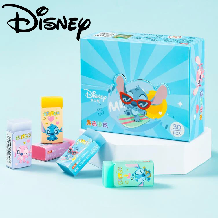 

Disney Stitch Rubber Eraser Anime Lotso Strawberry Bear Jelly Sliceable Pencil Erasers School Office Students Stationery