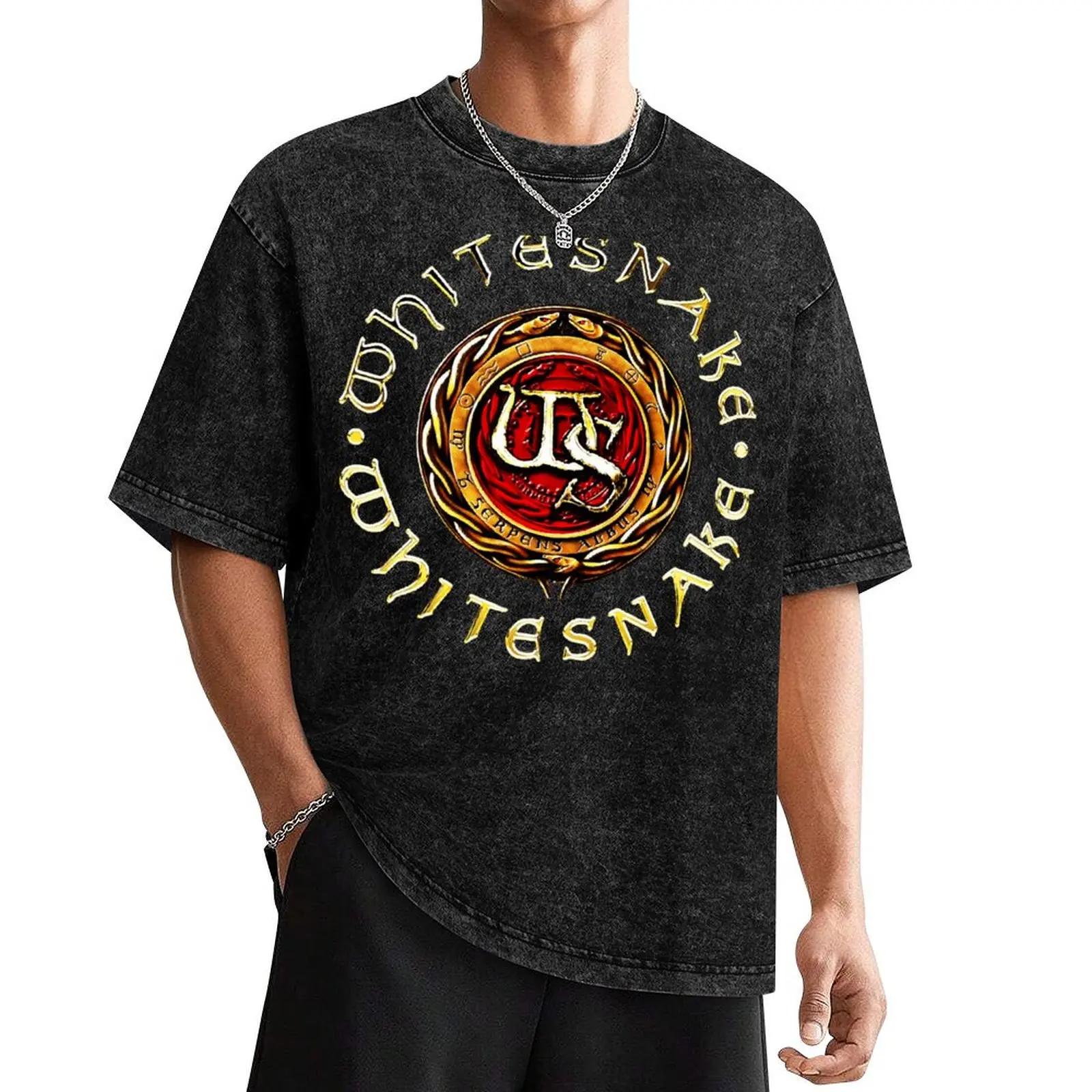 

Whitesnake T-Shirt street wear basketball graphic tees affliction shirts T-shirt men