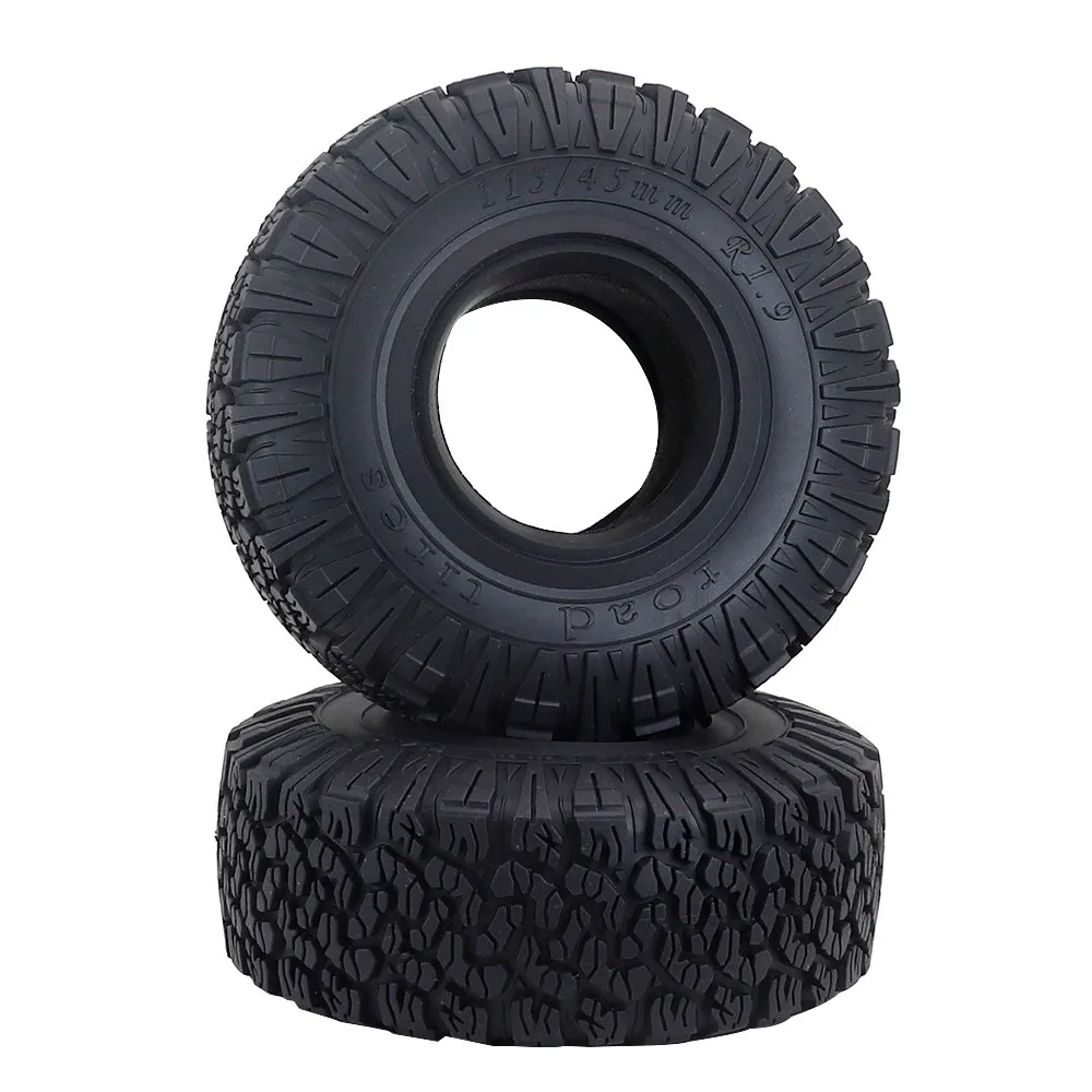 O pneu de borracha de 1.9 polegadas 115mm é adequado para escalada de controle remoto 1/10 Traxxas Trx4 Trx6 Axial Scx10 90046 Redcat Yikong Rc4wd