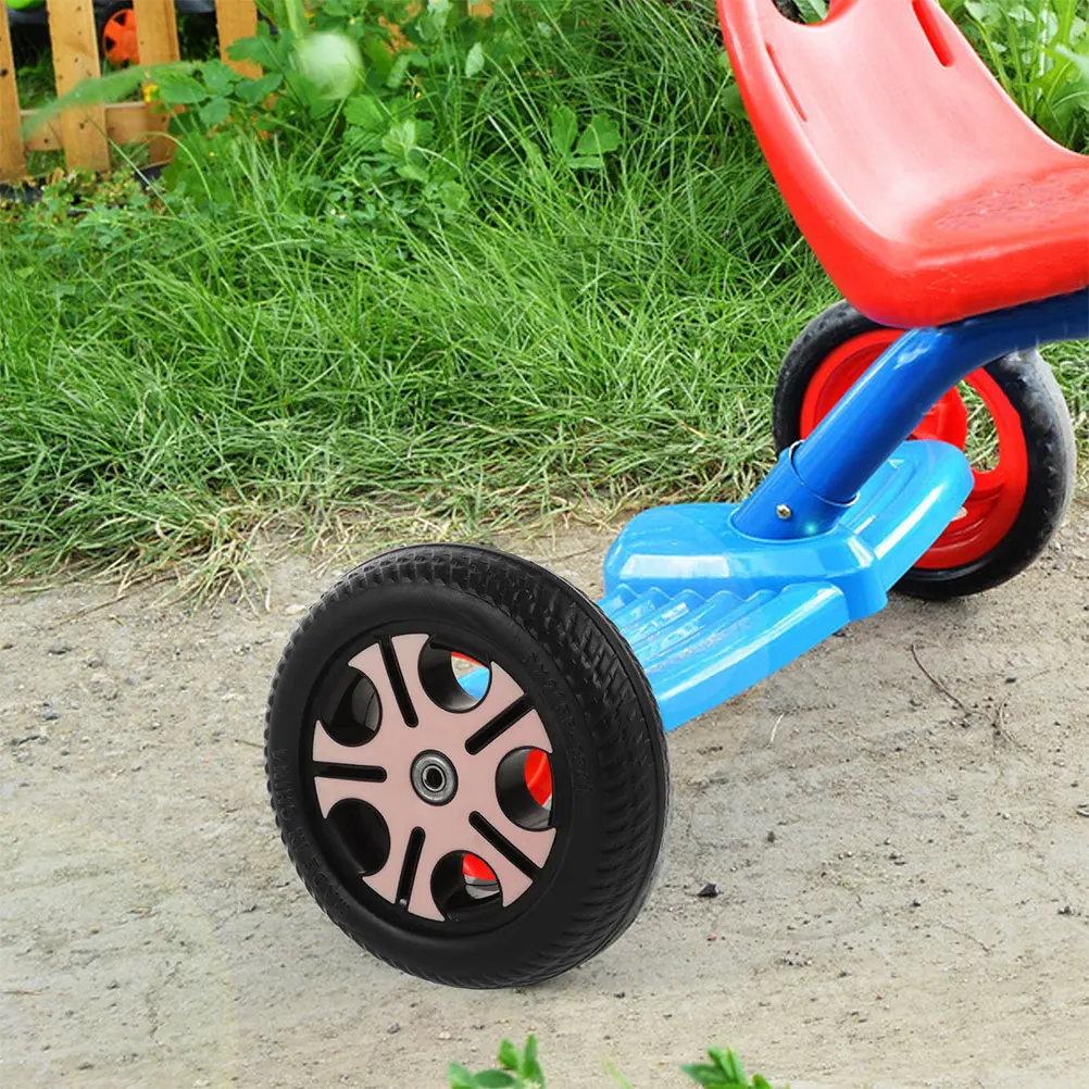 

2Pcs Children's Tricycle Wheels Plastic Durable Rear Axle Lightweight Replacement Wear-Resistant Non-Skid Easy Installation