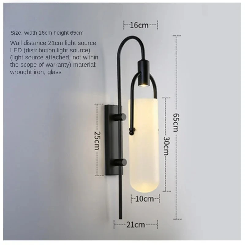 Постмодернистские минималистичные креативные светодиодные настенные светильники для спальни, прикроватные украшения для кабинета, гостиной, коридора, прохода, скандинавские бра