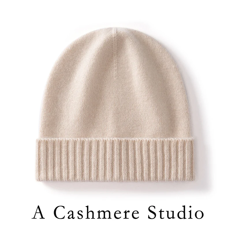 women's-100-cashmere-hat-knitted-wool-hat-cold-hat-winter-pullover-hat-solid-color-padded-bonnet