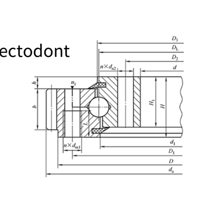 External Teeth Gear Bearing Ball Slewing Ring Bearing 011.10.100  011.10.120  011.10.150  011.10.180  011.20.200