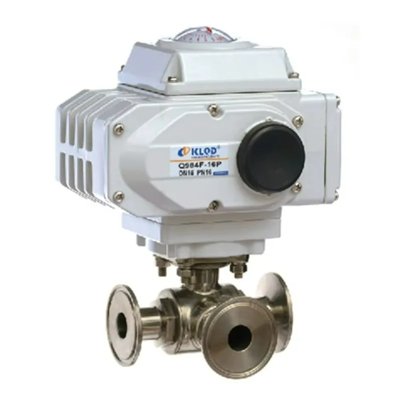 Pneumatic Electric/pneumatic Three-way Flange Ball Valve