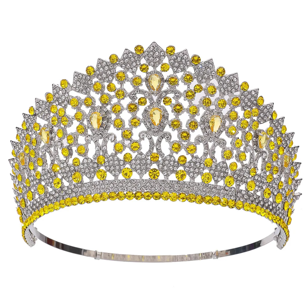 New Design Crystal Queen Tiaras and Crowns For Women Beauty Diadem Hair Ornaments Wedding Pageant Prom