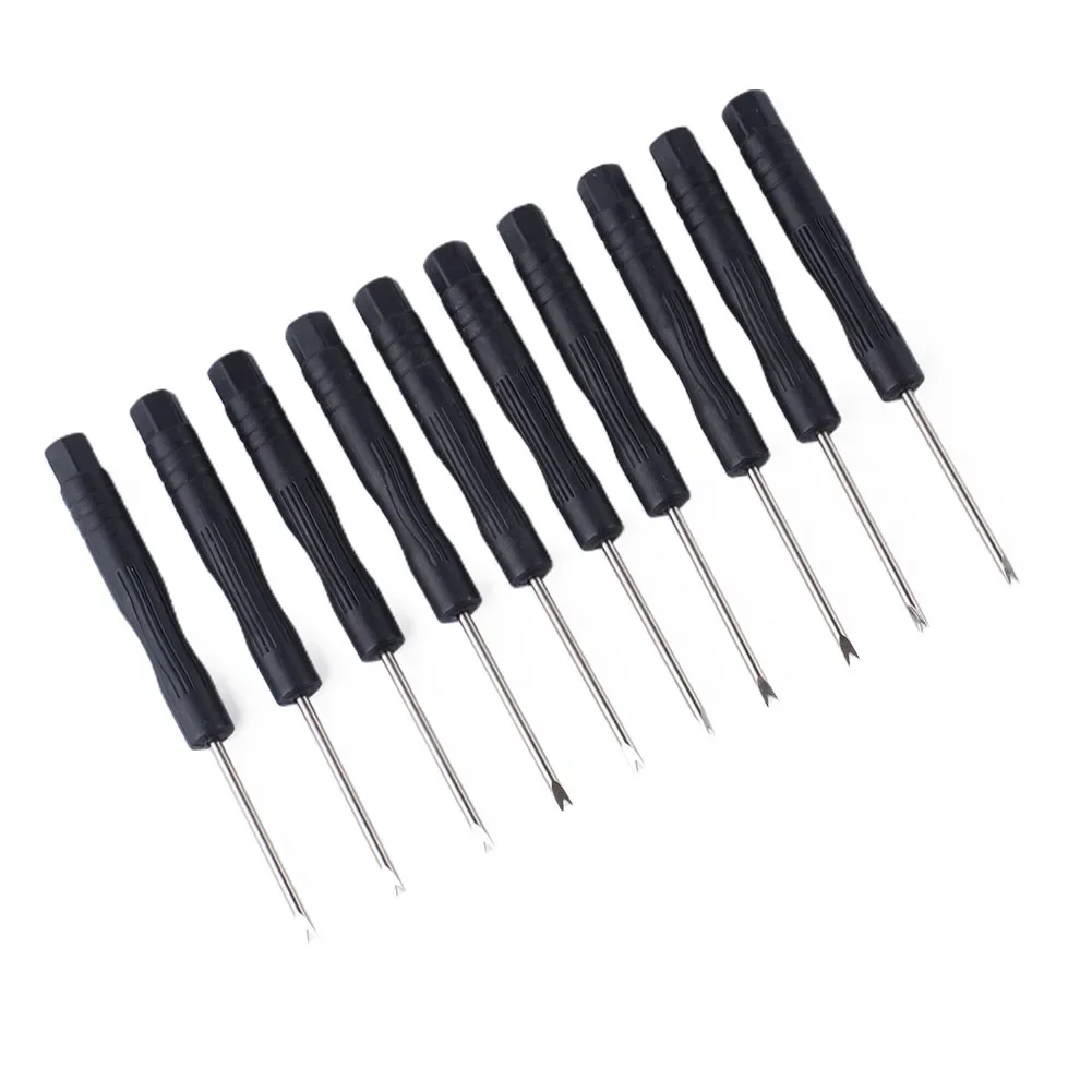 Watch Repair Screwdriver Steel+Plastic Strap Buckle Remover V-type Spare Parts 10pcs Repair Tool Screwdriver Single Head