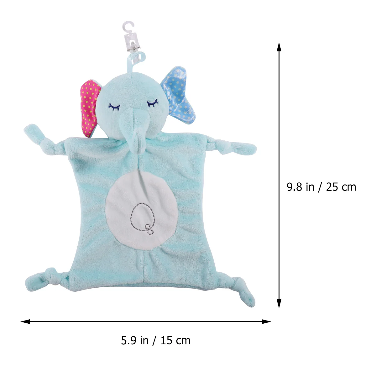 منشفة مهدئة للأطفال بنمط حيوانات 30 سم مادة قطن PP ناعمة ومتينة وسهلة التنظيف وتعزز التنمية الحسية