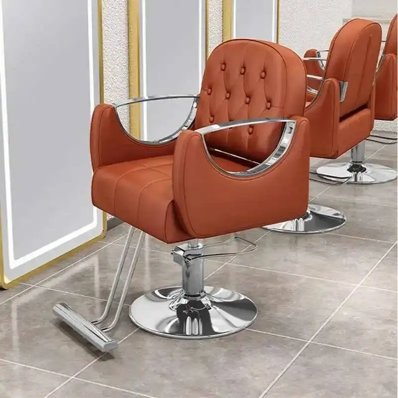 Nordic Luxury Barber Chairs Modern Hairdressing Professional Ergonomic Barber Chairs Perm Hair Dyeing Salon Furniture Sedie FYBC