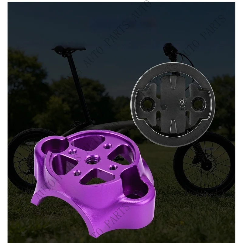 A+ Folding Bike Computer Mount Stem Cap CNC Aluminum for Head Tube Installation