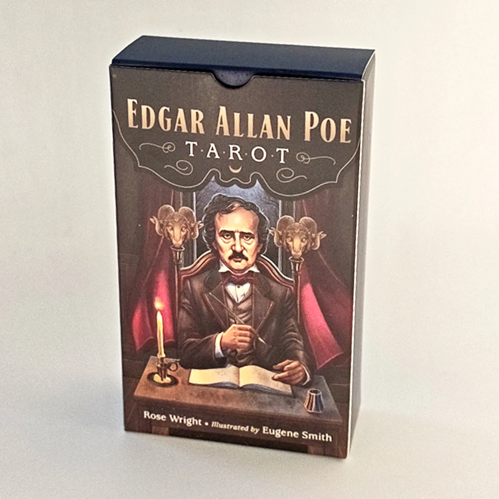 

Edgar Allan Poe Tarot Deck 78 Stunning Illustrations Based on Poe's Tales 12*7cm Printed on 350GSM Double-embossed Cardstock