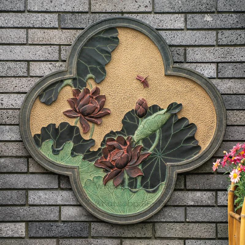Outdoor Courtyard Wall Decorative Painting Outdoor Wall Landscaping Pendant Outdoor Hanging Painting