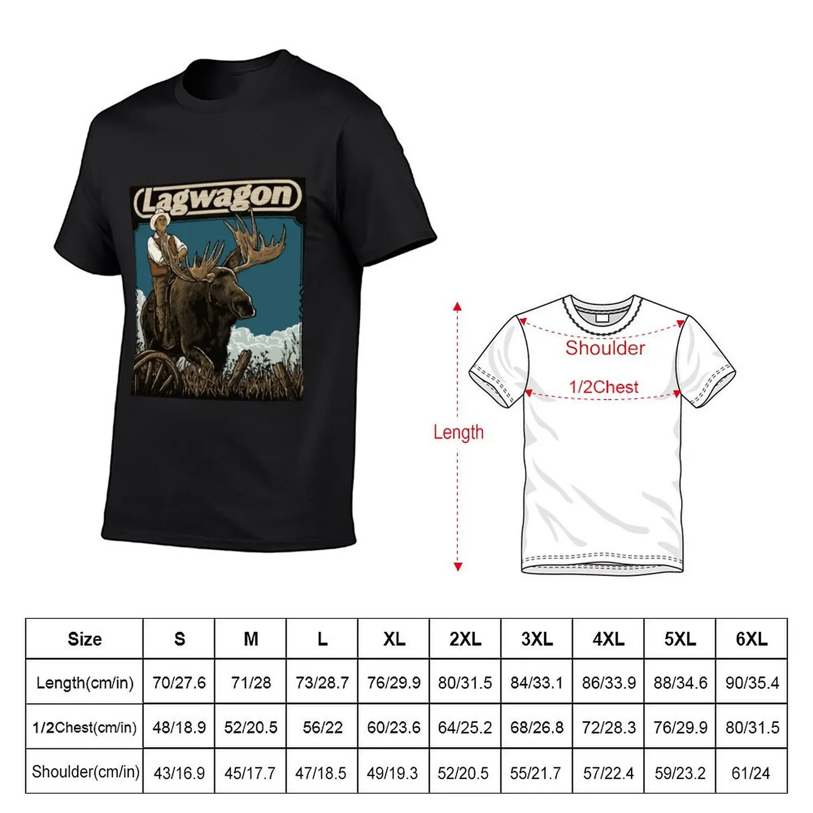 T-shirt lagwAGON oversize sweat tops abbigliamento per uomo