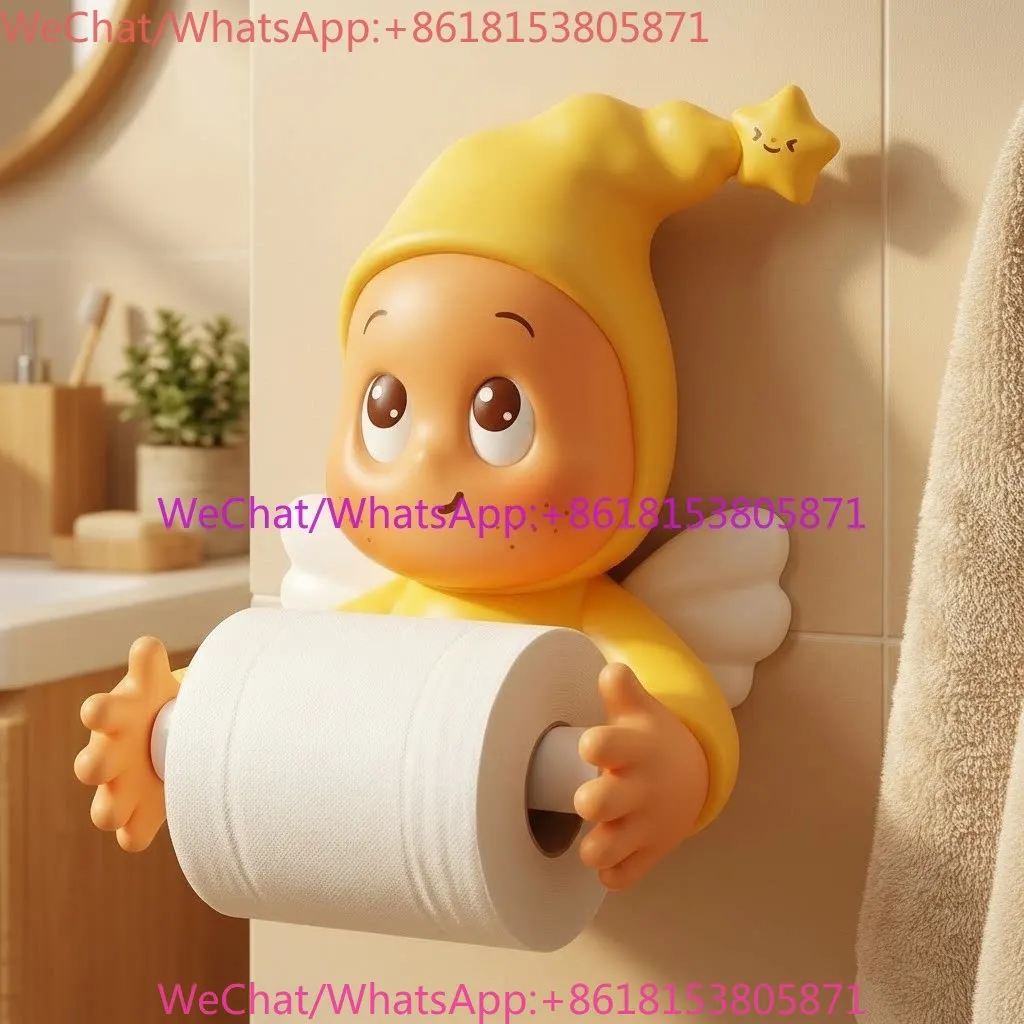 Cream wind bathroom toilet carton cute non-punching tissue rack practical rack
