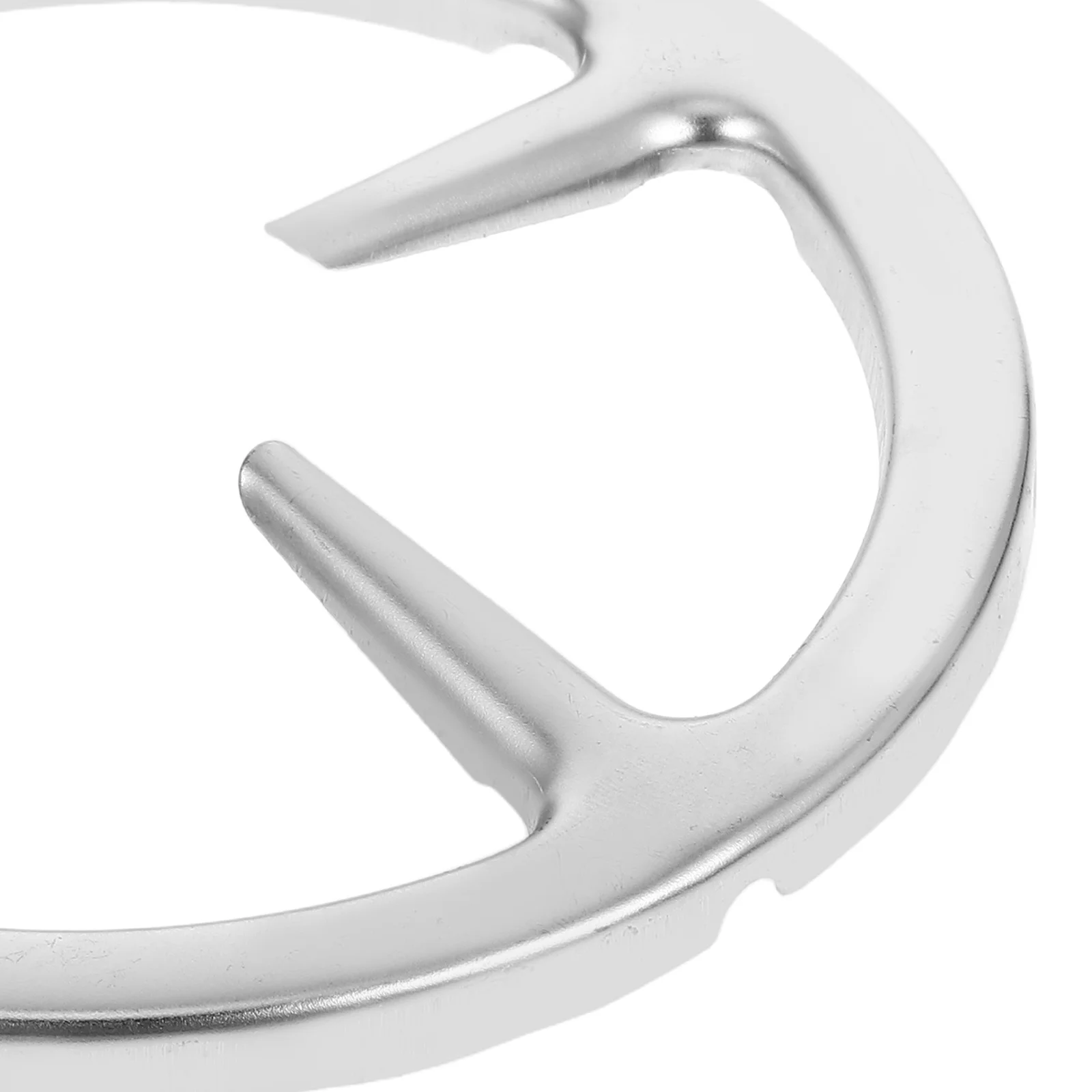 

2pcs Small Pot Auxiliary Stand Silver Cast Iron Gas Stove Durable Antislip Smooth Edges Universal Kitchen Cookware