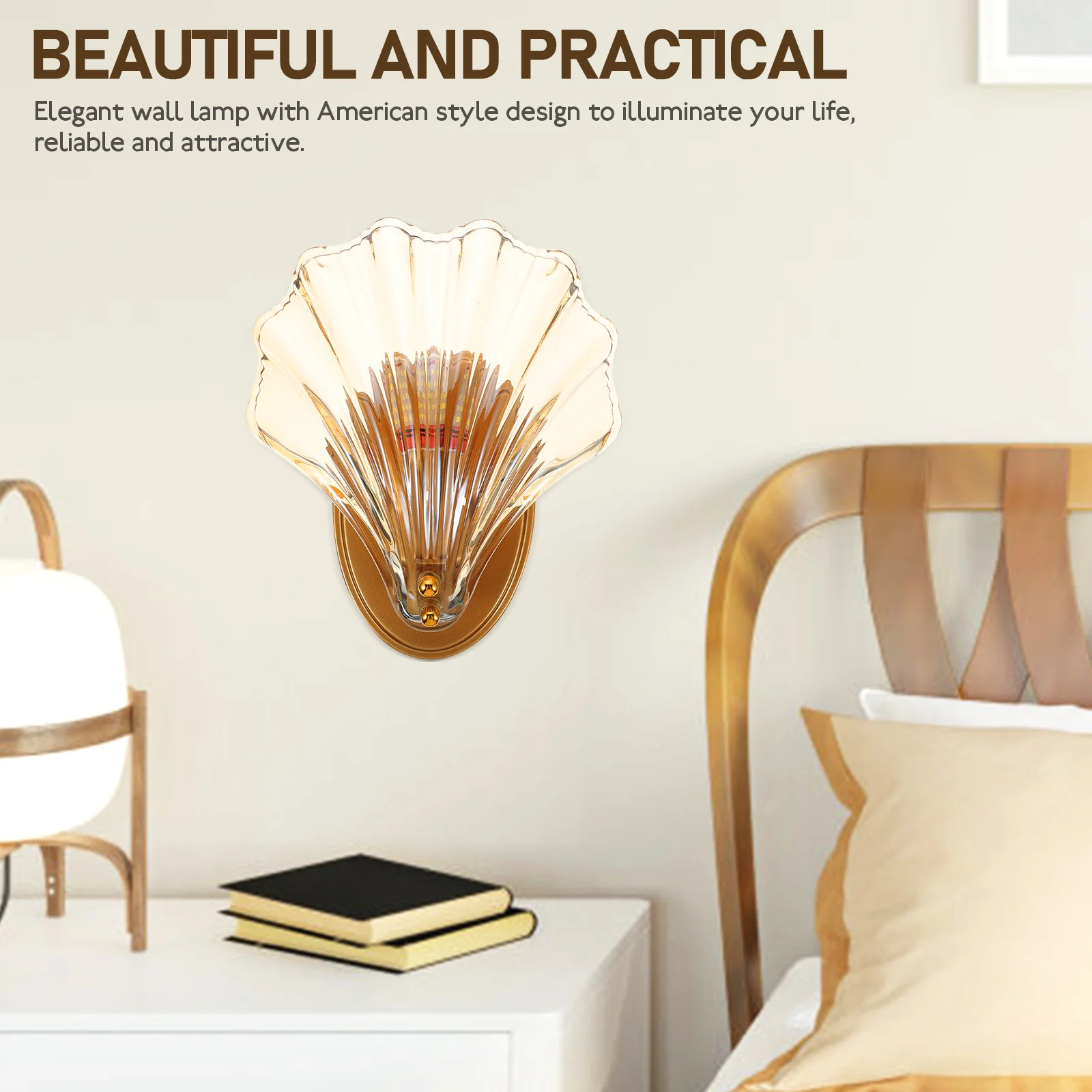 

Bedside Lamp American Style Wall Light Elegant Decorative Adornment Corridor Home Hotel Bedroom Style Light