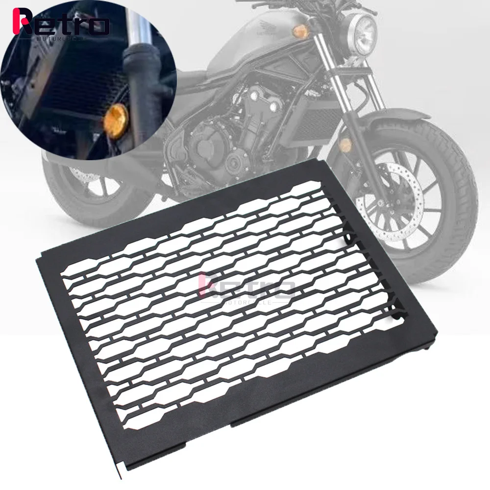 

For HONDA REBEL 300 REBEL 500 REBEL300 REBEL500 2017-2023 Motorcycle Accessories Radiator Grille Guard Cover Protector