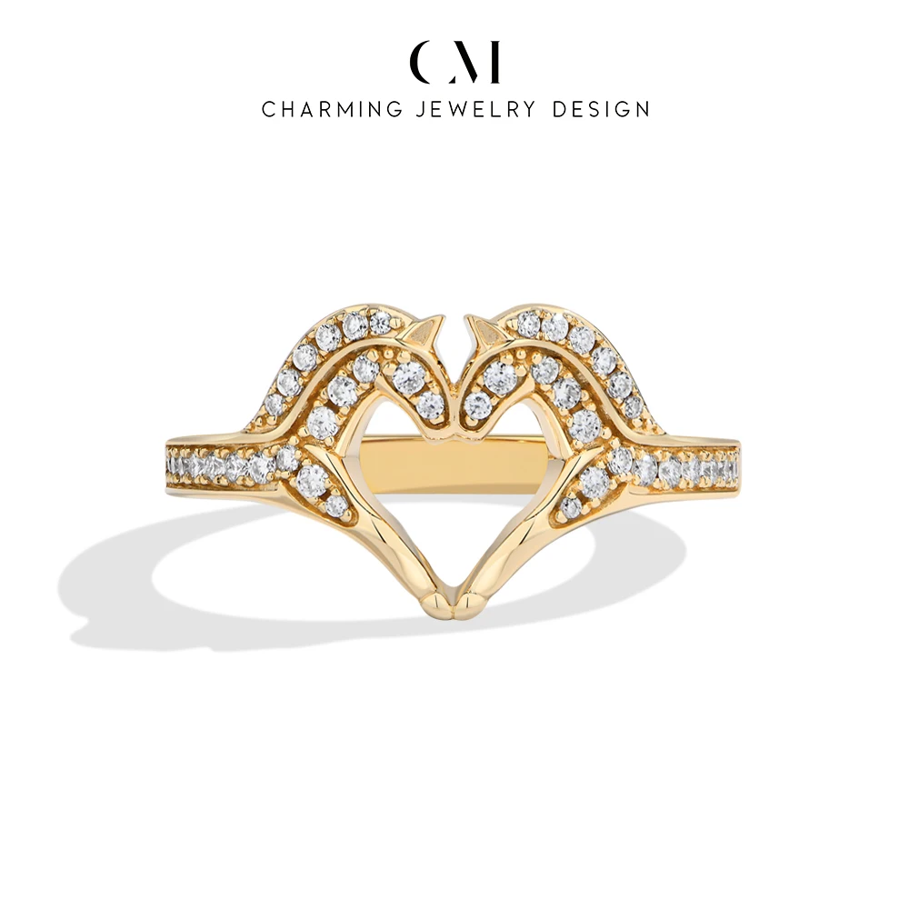 

CHARMING 2026 New Horse-Shape Vintage Moissanite Diamond Ring for Women D VVS1 Color 925 Sterling Silver party Jewelry Gifts