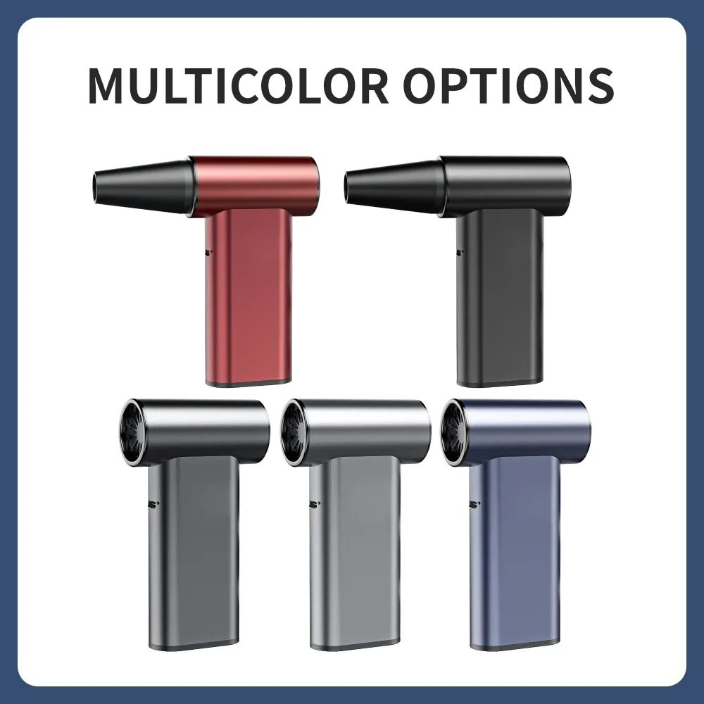 100000rpm Mini Jet Fan Blower Turbo Fan PC Keyboard Air Blower 3 Gears Electric Wireless Compressed Air Duster Turbo Jet Fan