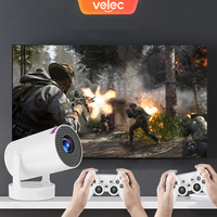 Velec Game Projector HY300 Pro HiFi 2IN1 Professional Android Projector With 2 Wireless Game Controllers Built-in 20000+ Games