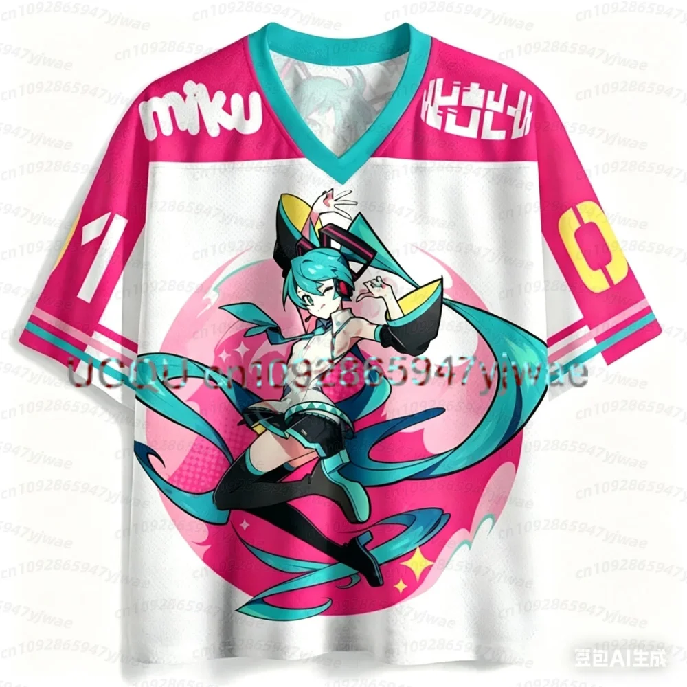 Damen Virtual Idol Hatsune Miku Sporttrikot Kurzarm Kinder/Erwachsene Kawaii Rollenspiel Atmungsaktives, schnell trocknendes Damen-T-Shirt – Detail 12