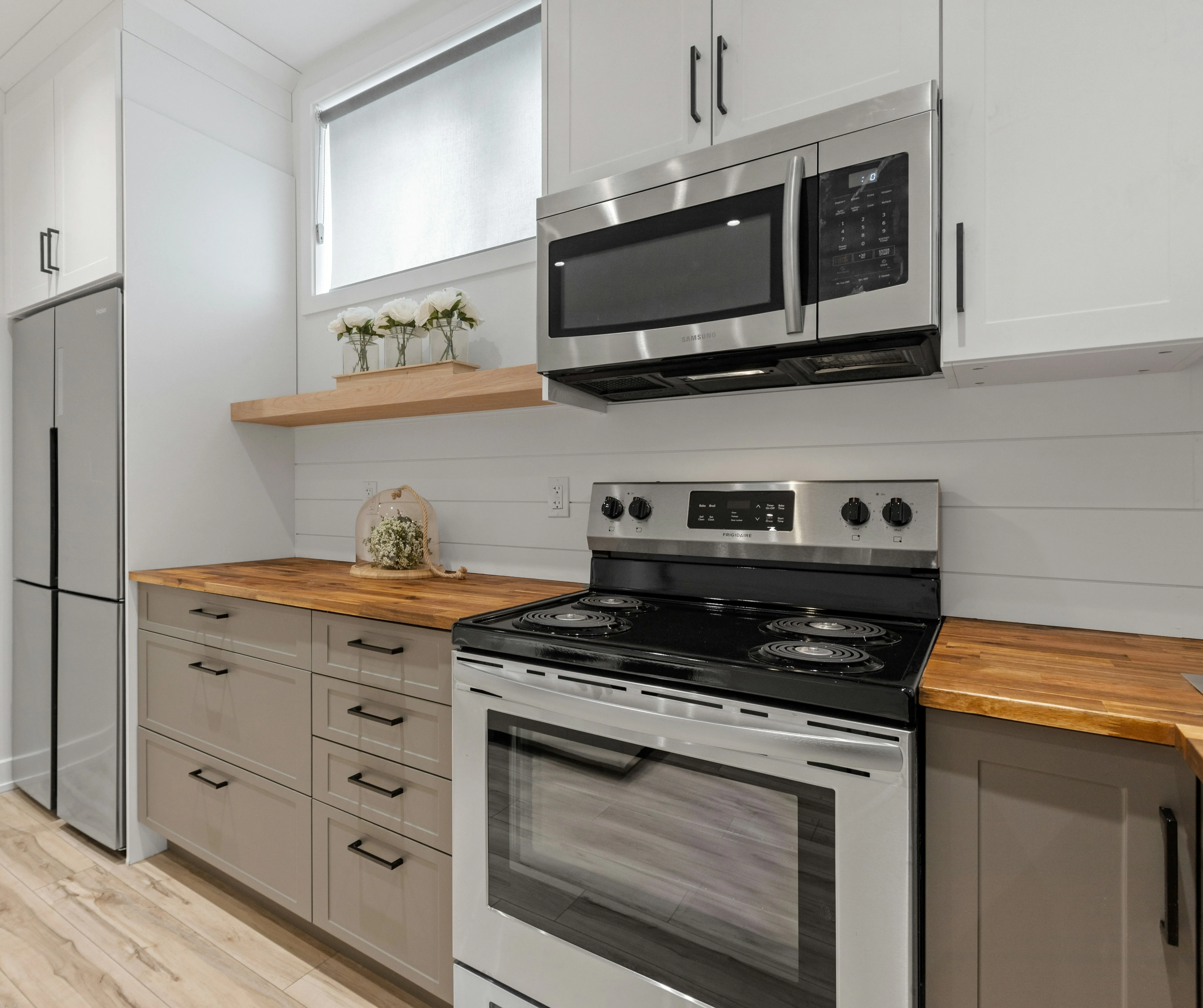 American Modern Marble Top Cabinets Design America Classic Style Natural Solid Wood Black Shaker Kitchen Cabinet Set