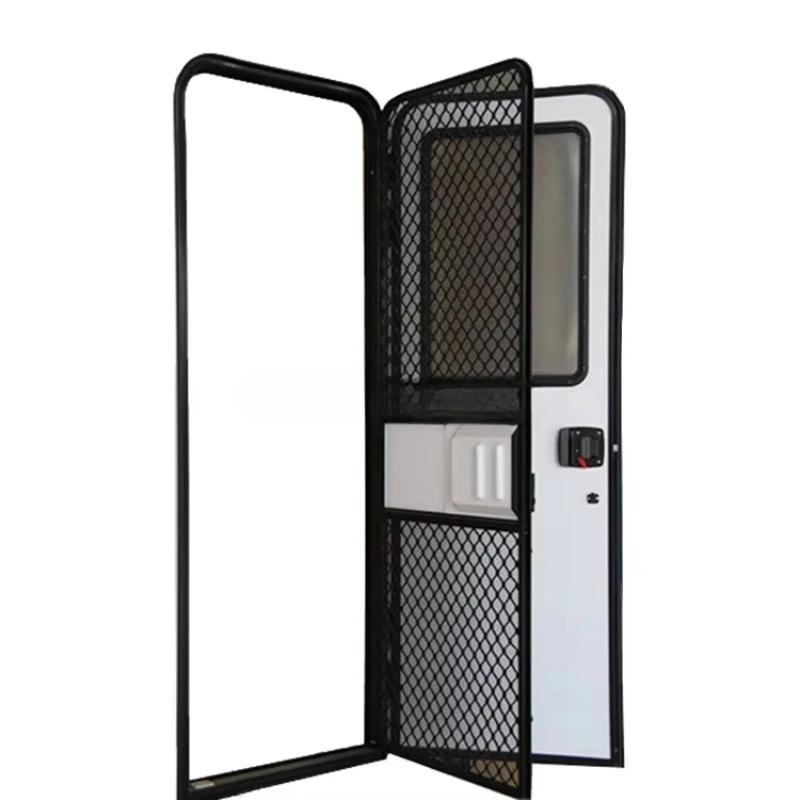 

622x1540mm RV Door with Aluminum Frame and Sandwich Panel Featuring Inner Anti-Insect Door