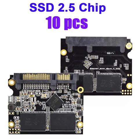 Factory Wholesale SSD Chip Solid State Drive SATA 3 2.5 Inch 10pcs 32GB 64GB 120GB 128GB 240GB 256GB Internal PCBA Chip 95%New