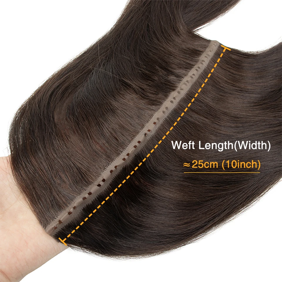 Extensiones de cabello con weft de mariposa, cabello humano invisible PU plano con agujeros y pestañas dobles, 12-24 pulgadas, aplicación con microanillos, 40-50g 3
