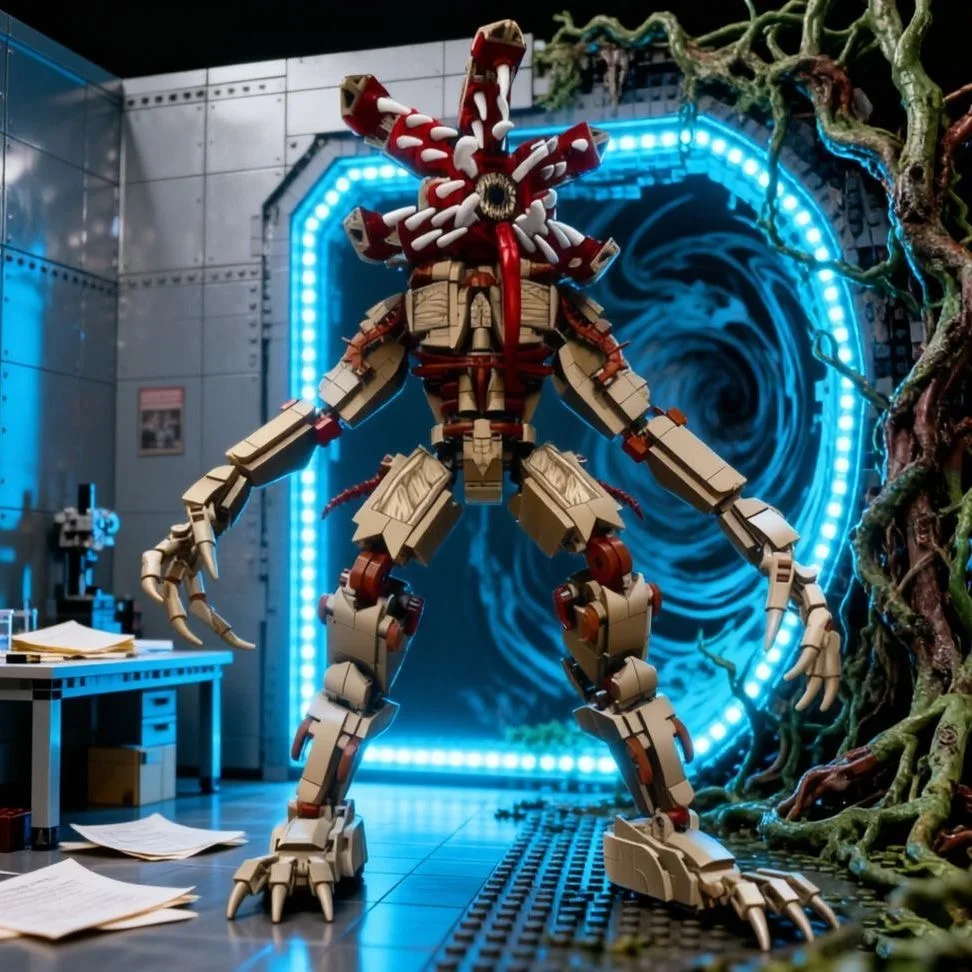 

Набор строительных блоков MOC Demogorgon Man-Eating Flower, 1073 детали - модель для сборки, игрушка из кирпичиков для мальчиков, подарок на день рождения, артикул 76121