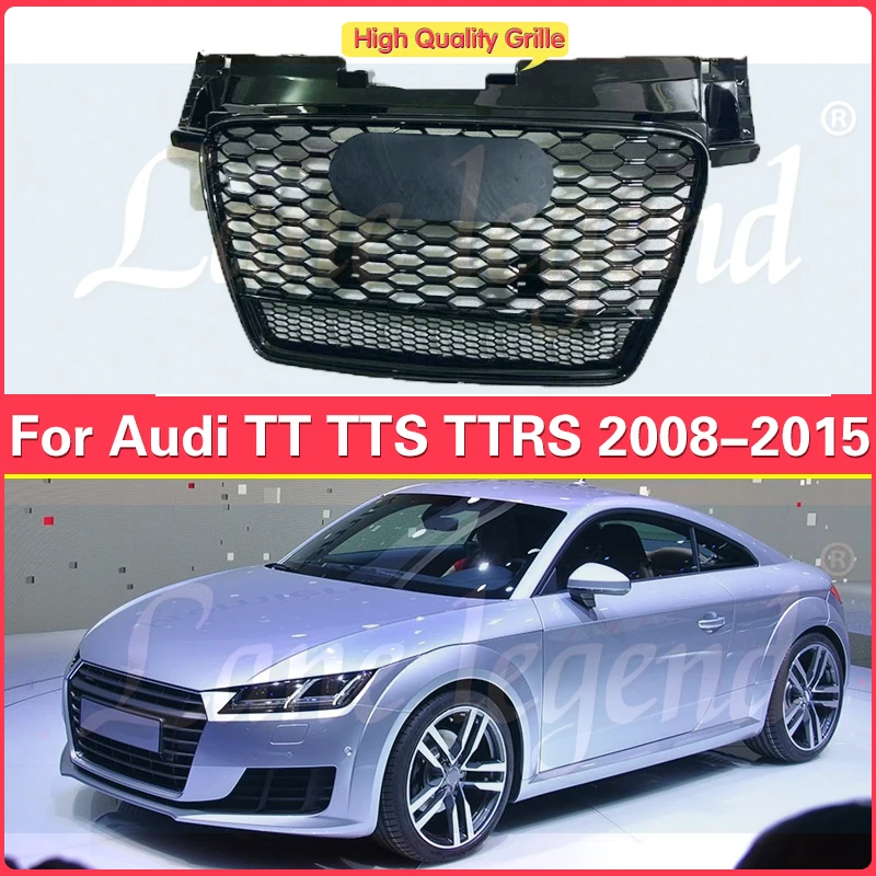 

Car Accessory Front Bumper Grille Centre Panel Styling Upperfor Audi TTRS for TT/TTS 2008-2015（Refit for TTRS Style）