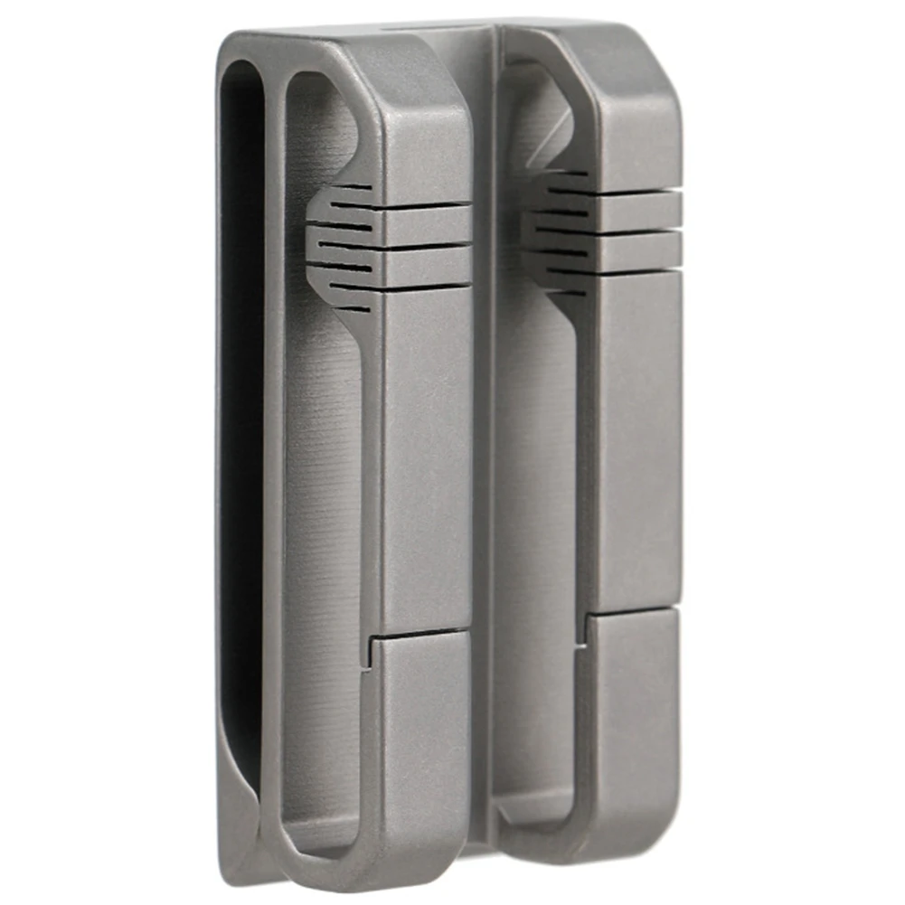 سبائك التيتانيوم كليب على حلقة تسلق مشبك مزدوج حزام مشبك الرياضة في الهواء الطلق الخصر المفاتيح أدوات الجيب المفاتيح قلادة