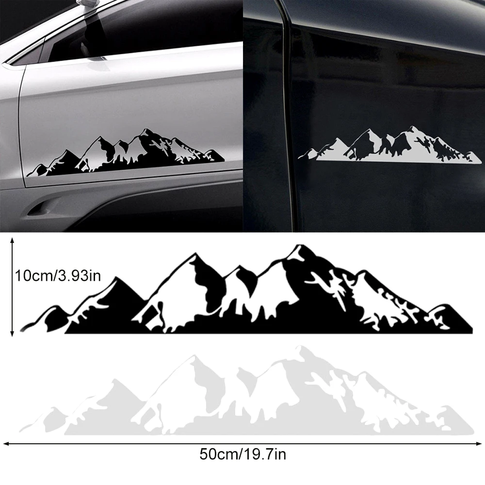 Car Stickers for Jeep Renegade Liberty Patriot Wrangler JK JL TJ YJ Trail Hawk Rubicon Vinyl Mountain Decals Accessories Product