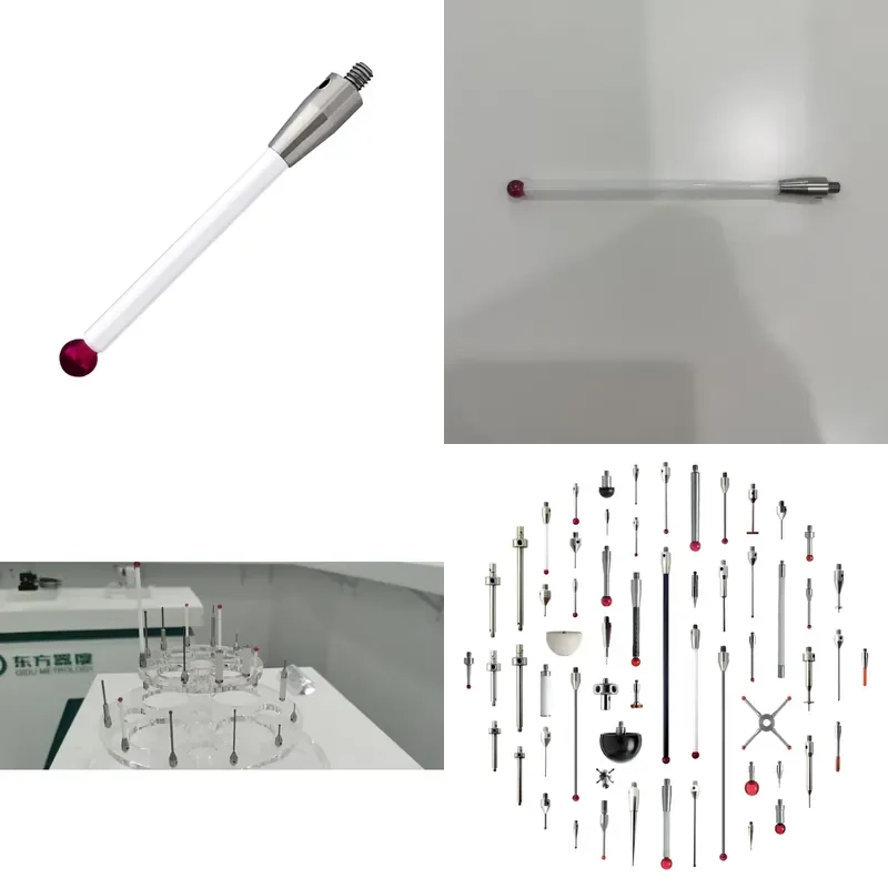 Good Quality M4 50mm 6mm Ruby Ball Rigid CNC Touch Probe Stylus CMM Touch Stylus for Milling & Turning Setups