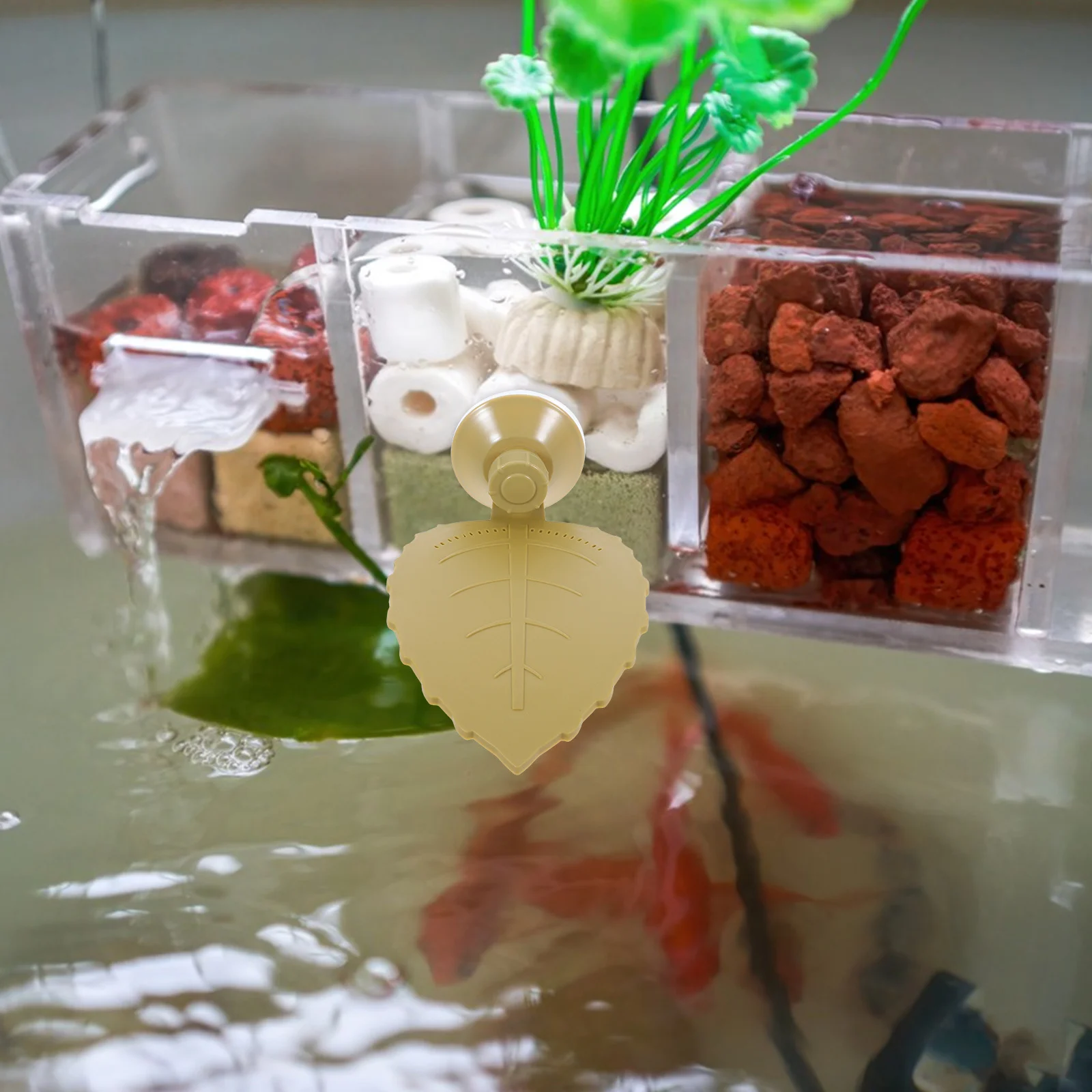 Leaf Shaped Turtle Basking Platform Floating Aquarium Suction Cups Turtle Island Ramp Reptile Climbing Habitat Decor