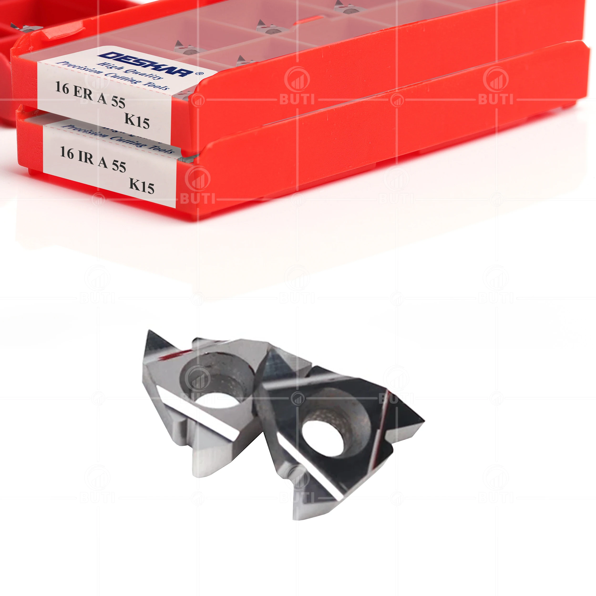 Imagem -03 - Deskar 100 Original 16er 16ir A55 A60 G55 G60 Ag55 Ag60 K15 Rosqueamento Torneamento Ferramenta Cnc Torno Cortador de Corte Inserção para Alumínio